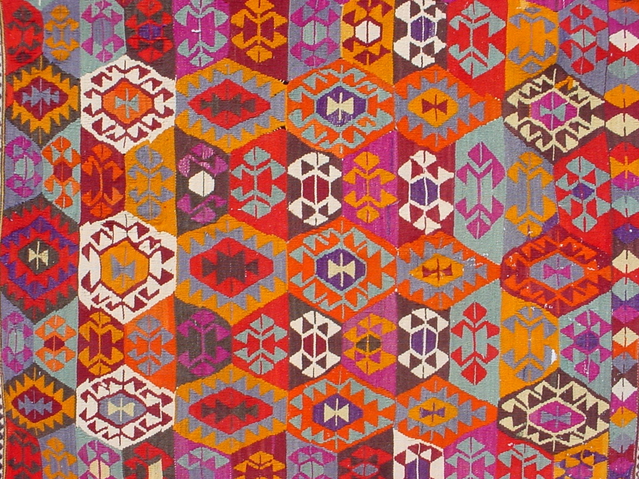 VINTAGE Turkish Kilim Rug Carpet, Handwoven Kilim Rug,Antique Kilim Rug,Decorative Kilim, Naturel Wool  58,2" X 45,2"