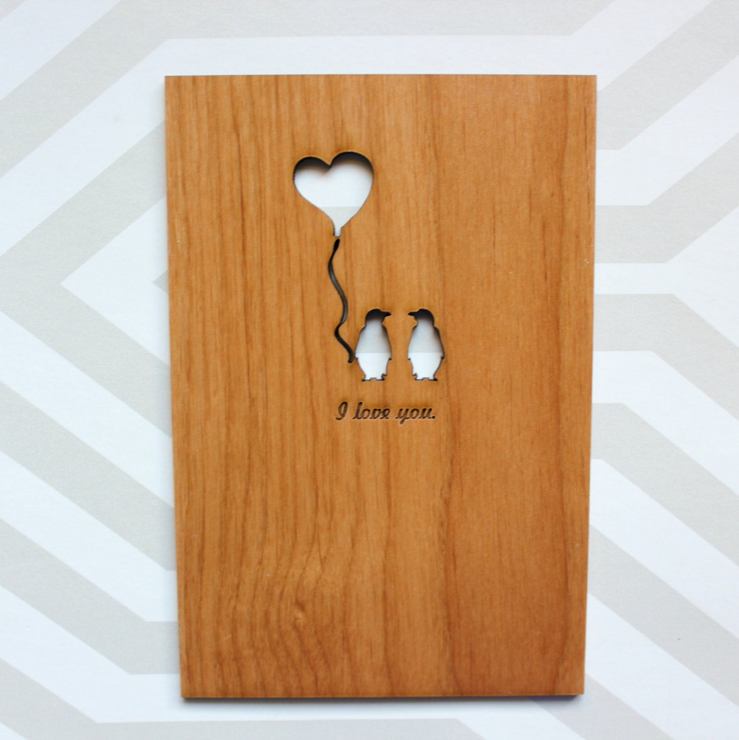 Love Card, Anniversary Card, Penguin Love
