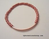Simple Rose Gold Bar Bracelet