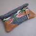 cotton and leather pouch