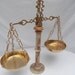 Vintage 22"  Marble Alabaster Gold Plated Justice Balance Scale - Made in Italy - Hollywood Regency Mid Century Home Decor Office Accessory