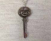 Silver Life Key Necklace