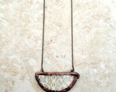 Half Circle Lace Necklace by Heron and Lamb