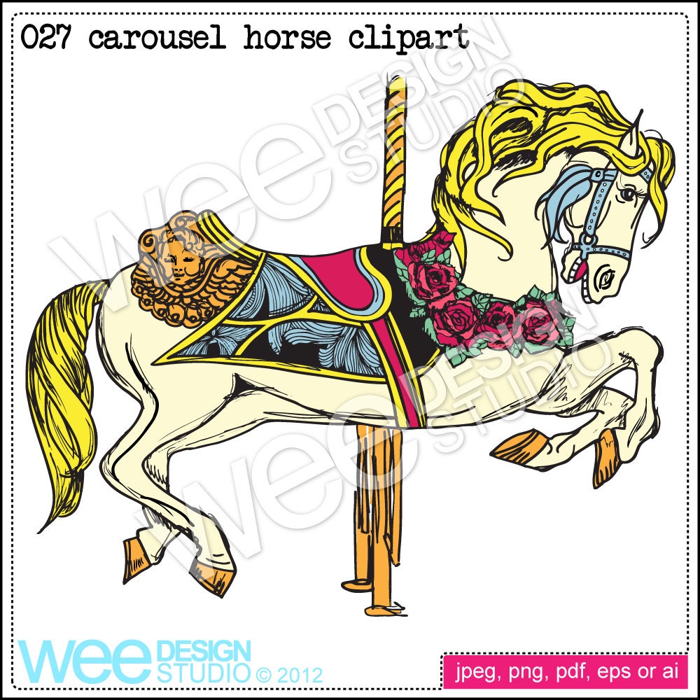 carousel horse clipart free - photo #45
