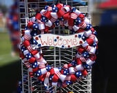 Welcome Patriotic Wreath