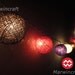 20 Pinkchocolate Color Tone Handmade Cotton Balls Fairy String Lights Party Patio Wedding Floor Table or Hanging Gift Home Decoration
