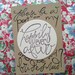 Bridesmaid Calligraphy Cards for Wedding Coaster