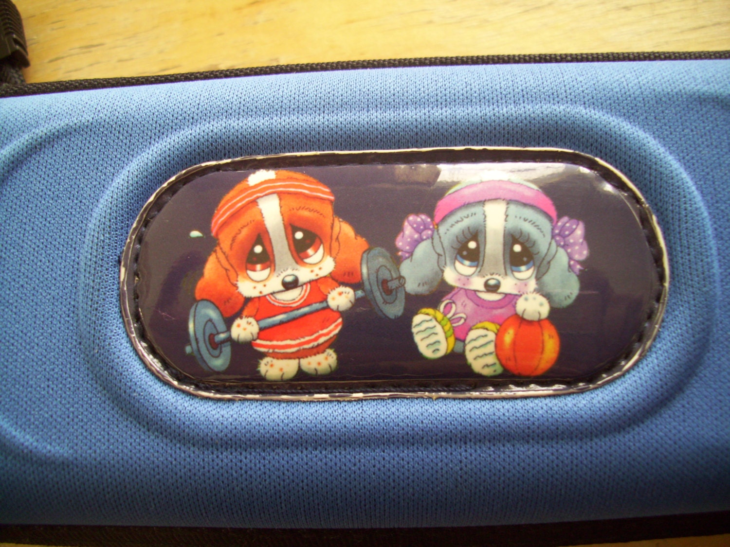 80s Sad Sam and Honey Blue Pencil Case. Vintage Kawaii Stationery. GVS, VL, Blossom team