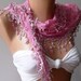 elagant  womann  Lace scarf - Perfect Accesory - Like a jewelry - pink