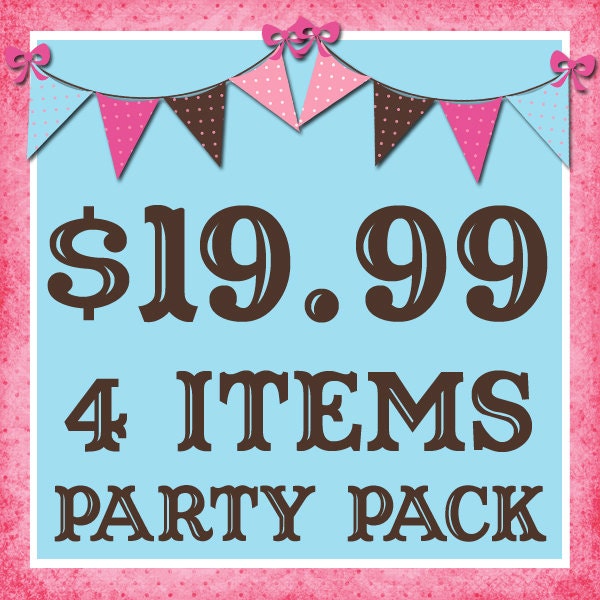 4 Items Made to Match DIY Party Printables