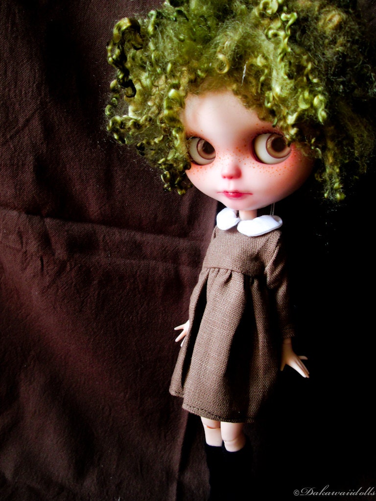 Blythe Doll Outfit / Dress/ 1/6 size doll / long sleeve