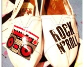 Rock and Roll Custom Toms Shoes/ For SALE 11.5 Women
