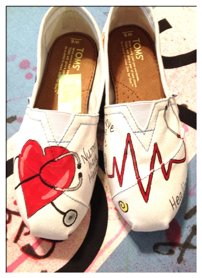 Nursing Custom Toms shoes / design 2