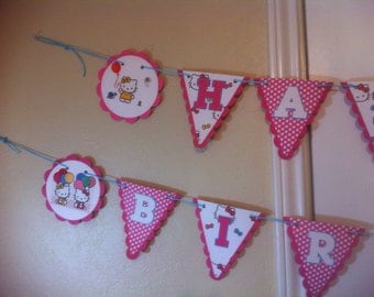 Hello Kitty Happy Birthday Banner