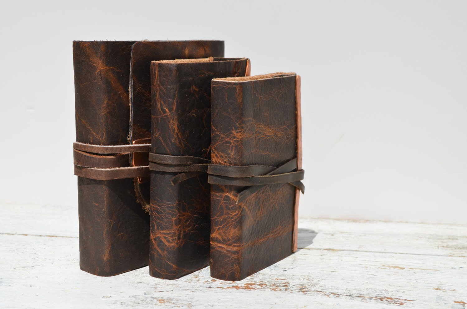 Leather Bound Handmade Cowboy Western Journal Collection Set (196)