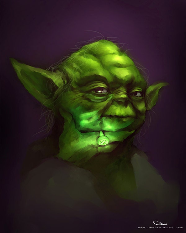 Star Wars - Green Lantern crossover portait collection - Yoda