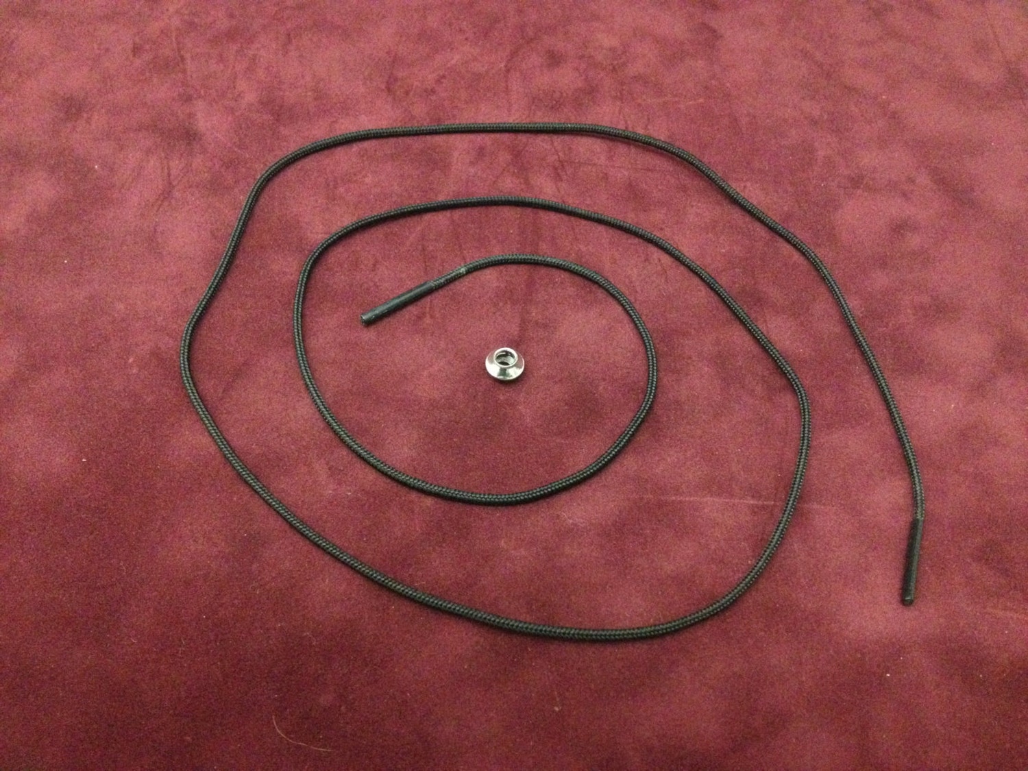 Cord and Pewter Bead