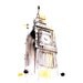 Big Ben London city abstract ART PRINT 13X19 watercolor painting