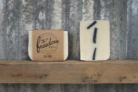 Tea Tree Soap, Palm Oil Free Soap, Vegan Soap, Handmade Soap, Cold Process Soap