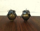 Vintage Owl Salt and Pepper Shakers