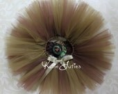 The Camo Tutu & Headband- Green, Brown, Baby, Girl, Newborn, Infant, Toddler, photo prop, roses, flowers, 1st birthday, birthday
