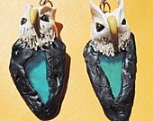 Stained Glass Owl Earrings