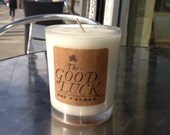 The Good Luck Candle Soy Candles with Money Inside - Honey
