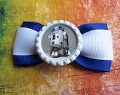 Star Wars hair bow R2D2 simple hair clip girls cute disney headband bottle cap hair clip nerdy geekery hair accessories