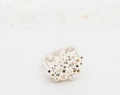 Silver ring made of tube