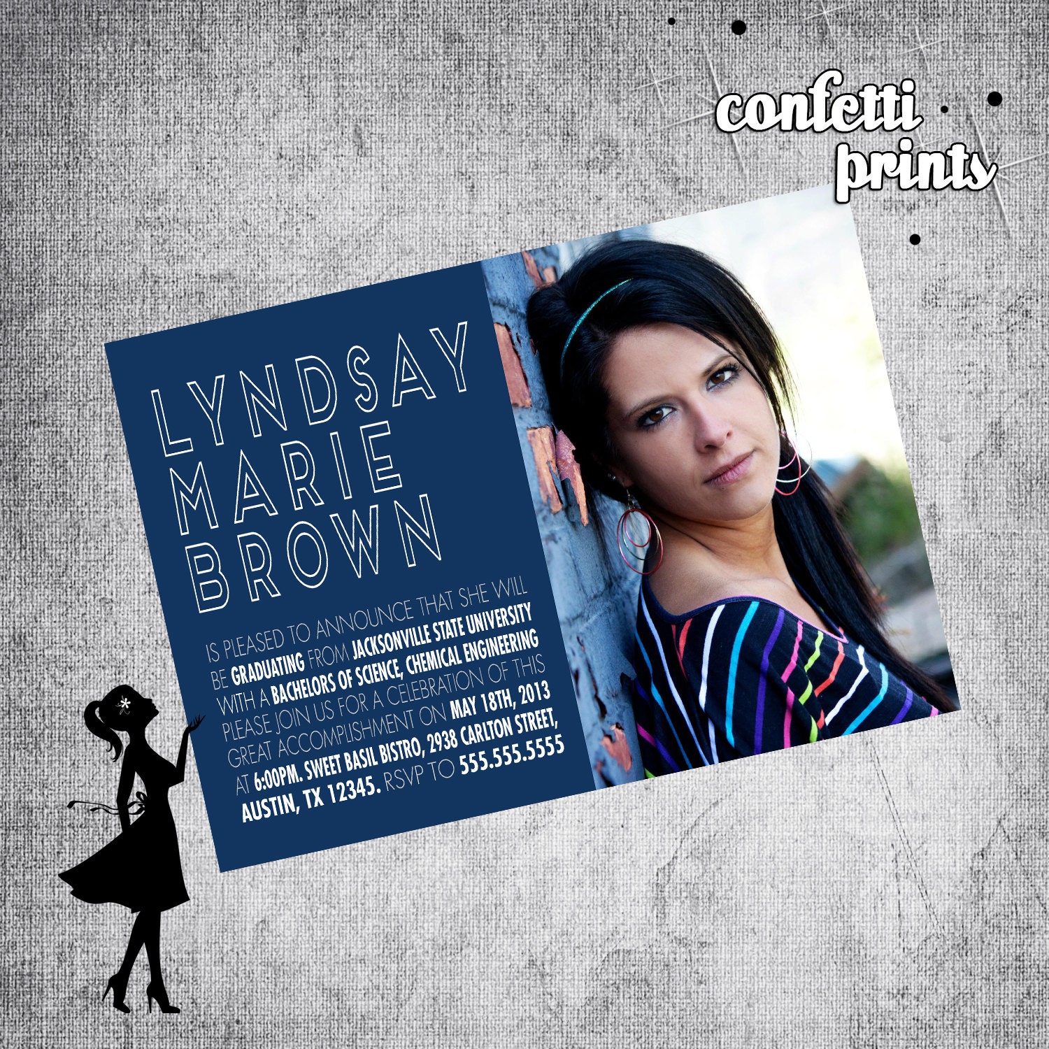 Graduation Announcement - SIMPLE Printable Il_570xn