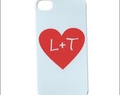 red heart iphone 4 case, iphone 4 cover, iphone 4s case,