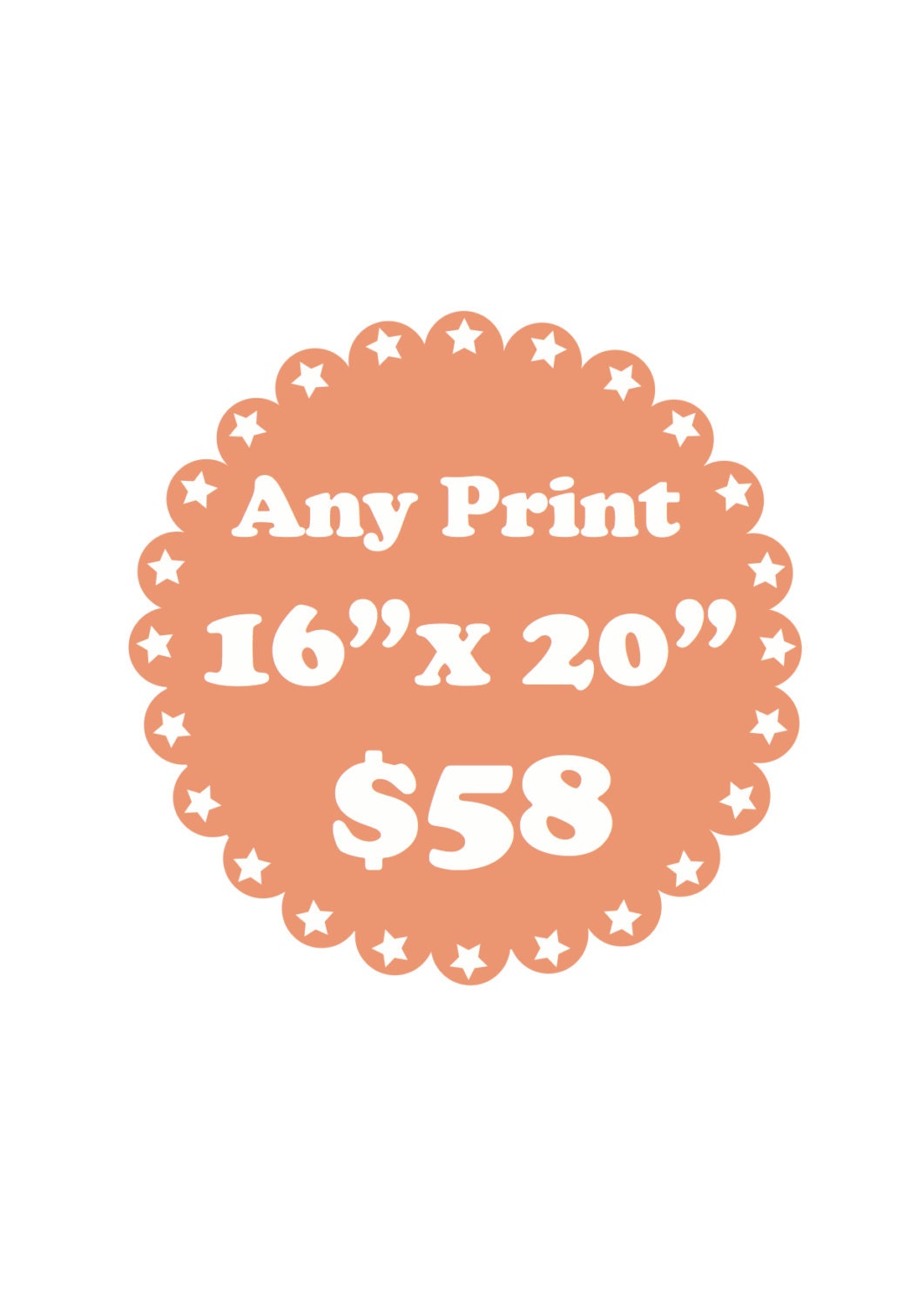 Any Print 16"x20"