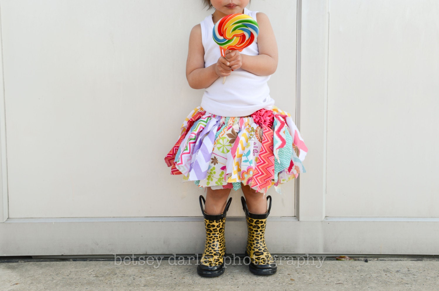 Baby Girl Tutu..Fabric Scrap Tutu..Scrappy Tutu..Baby Fabric Tutu..Chevron Fabric Tutu