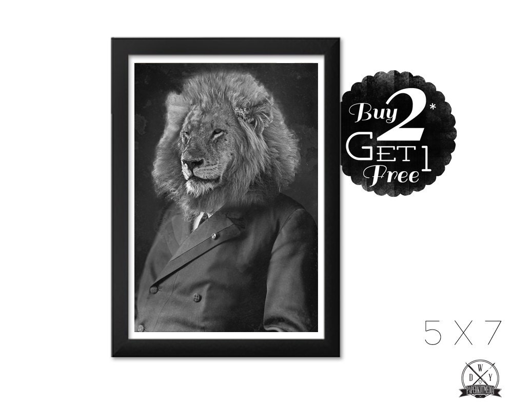 Leo, 5X7 Vintage Print, Art Print and Home Decor, Buy 2 Get 1 Free