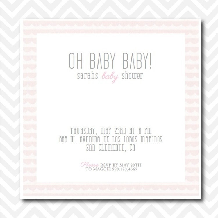 Modern Baby Shower Invitation
