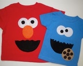 Cookie Monster and Elmo T-Shirts Il_170x135