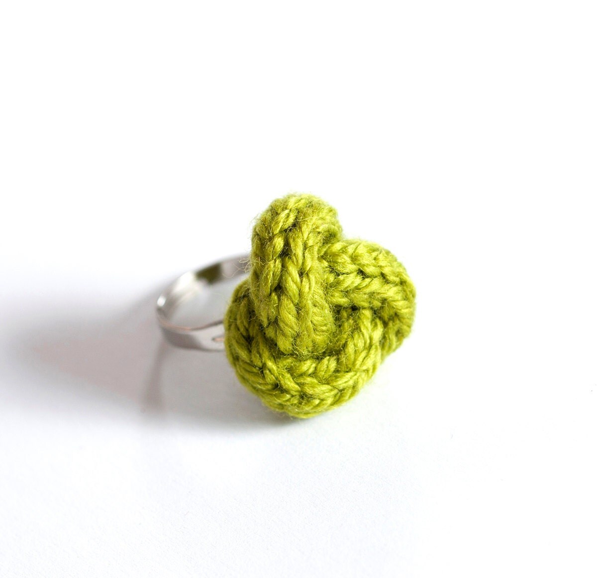 Knitted yarn ring fiber ring knit jewelry yarn by bymarkova