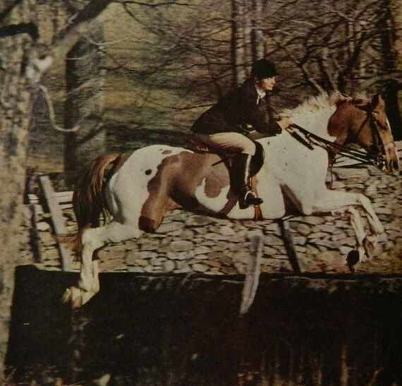 Items similar to Jackie Kennedy OR generic 1960s family horse riding