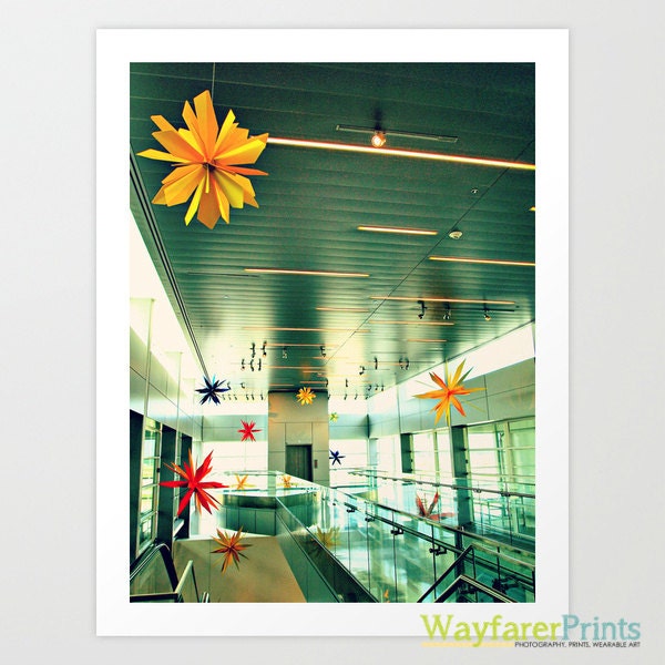 Cool Airport Photography - george bush airport houston texas interior design geometric decor silver 5x5 5x7 8x10 10x10 11x14