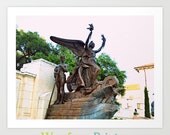 Littlefield Fountain Photography - Texan Landscape university campus sculpture art goddess austin architecture 5x5 5x7 8x10 10x10 11x14