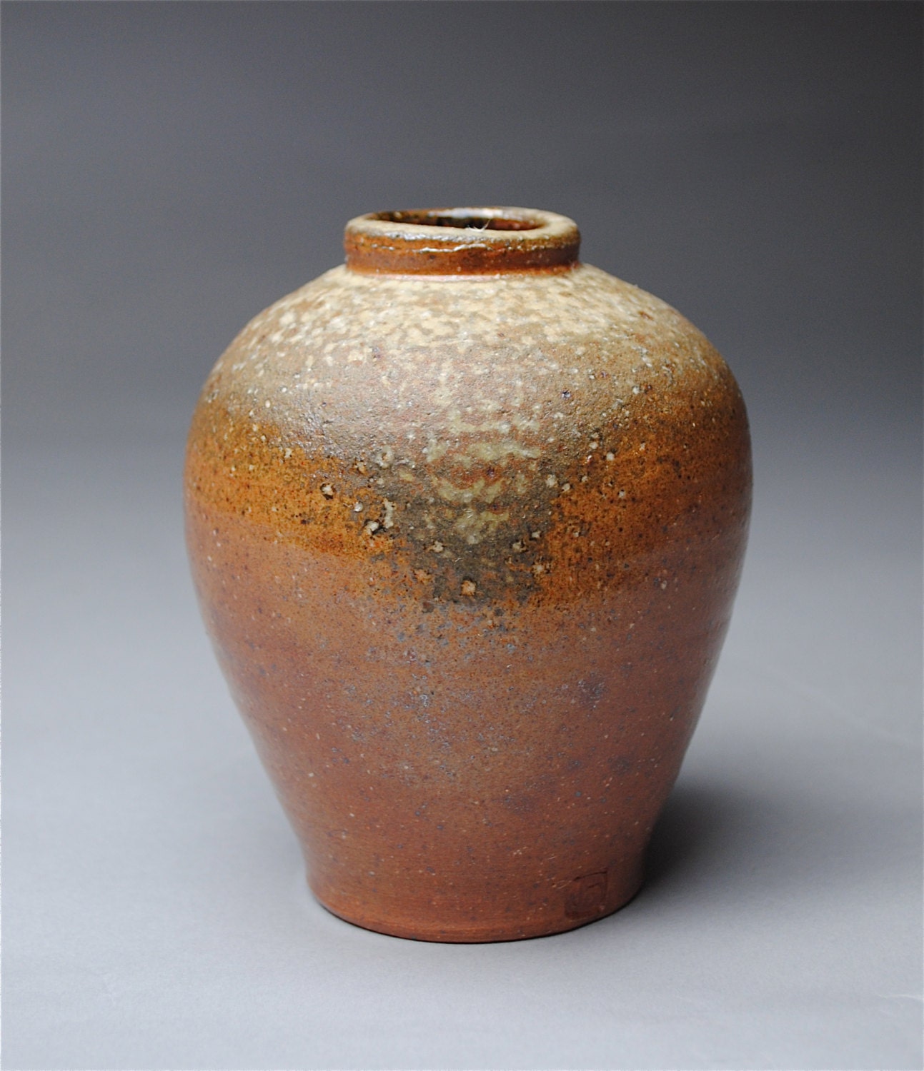Handmade Clay Bottle Wood Fired