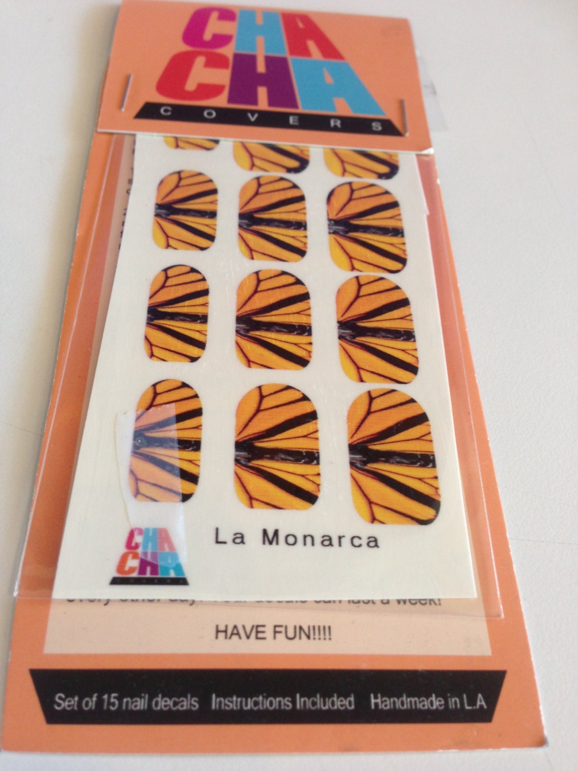 Regal Morelia Mexican Monarch Clear Nail Decals