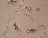 24 Ear Wires, French Hook Earring Findings, Lead Free and Nickel Free