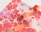 sewing machine cover - vintage floral print corals