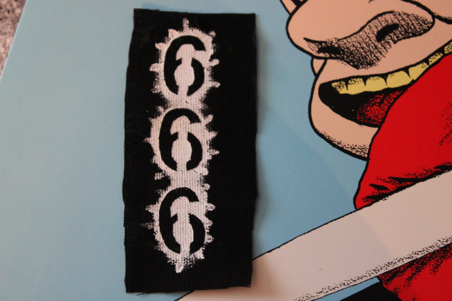 Black 666 patch