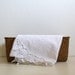Vintage Cotton Baby Sheet White Embroidered Crochet