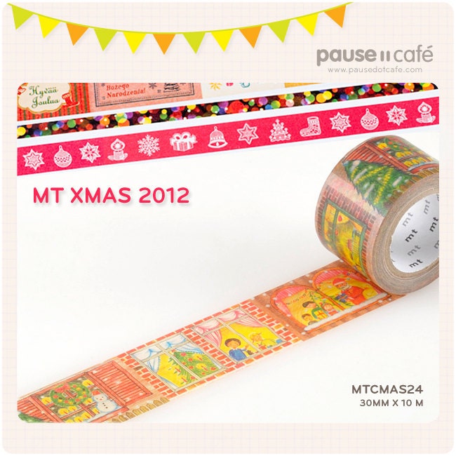 Limited Xmas 2012 30mm x 10m Japanese Kamoi Masking Tape