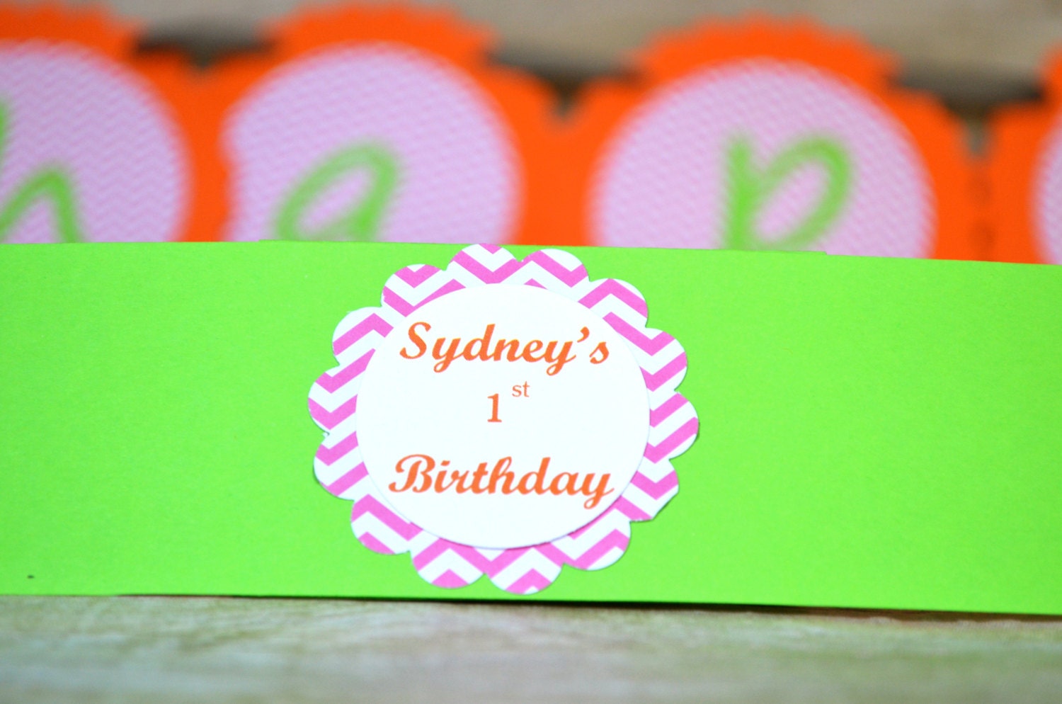 Chevron Party Water Bottle Labels - Personalize Your Party
