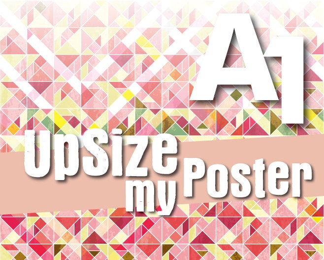A1 Size Wall Decor. Huge Poster Art Illustration. Pick any A3 poster and turn it to A1. Huge Poster wall art