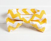 Boy's, Girl's Bow Tie, Newborn, Baby, Child- Yellow, White, Chevron (2-3 Business Day Processing)